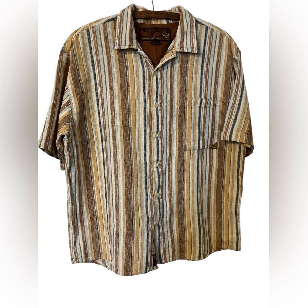 Prana Men’s Shirt Size M Eclectic Grandpa Stipes Dad Style
